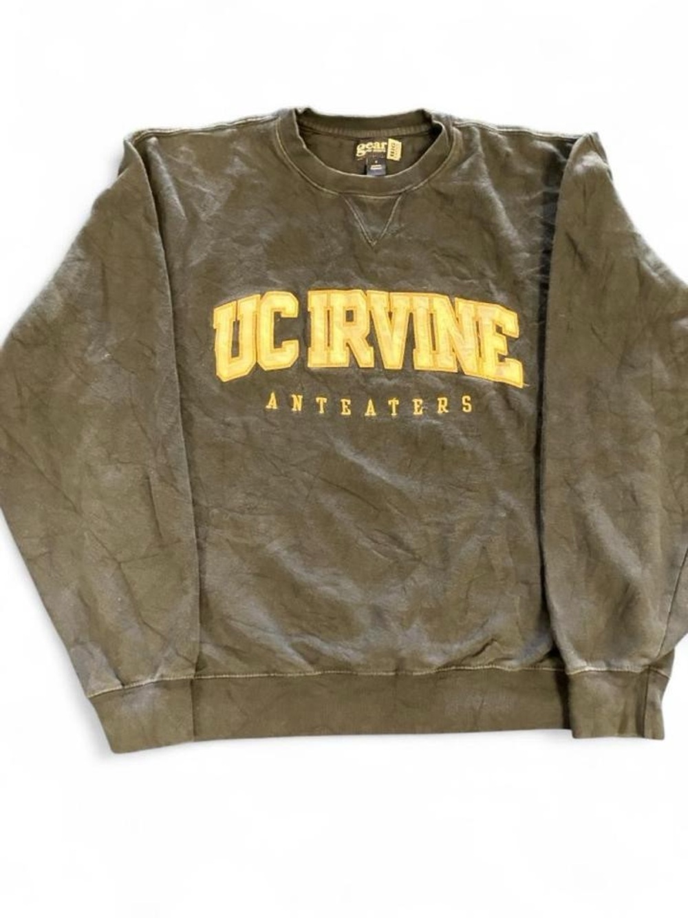 Vintage Y2K UC Irvine Anteaters Gear For Sports Navy Crewneck Sweatshirt Large